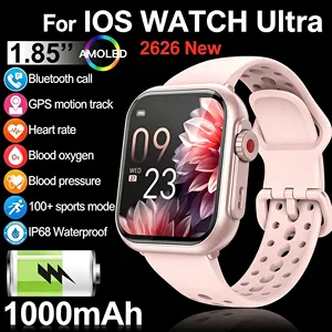 P131 2026 Nuevo Reloj Inteligente para iOS Watch Ultra2 para Mujer, 1000mAh, Pantalla Táctil AMOLED de 1.85'', Llamadas Bluetooth, Reloj Inteligente de Moda para Dama - Product Image 1