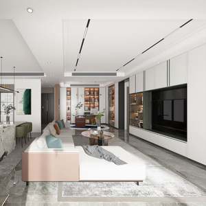 Mueble de TV Moderno y Elegante de Madera de Pino Maciza con Acabado Duradero, Función LED y Amplio Espacio de Almacenamiento para Entretenimiento en el Hogar, Salas de Estar y Hoteles - Product Image 2