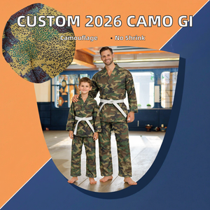 Custom 2026 Camouflage Martial <b>Arts</b> Gi Uniform <b>Set</b> for Men Adults Front Logo 100% Cotton Karate Training Suit Wholesale Supplier - Product Image 2