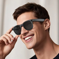 Lunettes intelligentes IA avec caméra, enregistrement vidéo, lecture de musique, appels et traduction IA pour usage professionnel et personnel