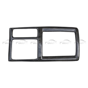 Carbon Fiber Gear Shift Frame Panel Sticker Cover Frame Center <b>Console</b> Stickers for Mitsubishi Lancer EVO X 10 2008-2016 - Product Image 1