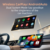 Adaptateur sans fil CarPlay Android Auto 2 en 1 ultra-mini USB-A portable pour voiture Trolink Wi-Fi6+Bluetooth 5.4 Plug and Play pour IOS