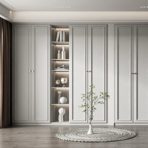 Gabinete de almacenamiento de librería sólida de diseño personalizado para sala de estar y dormitorio gabinetes de cocina decorativos a prueba de polvo - Product Image 2