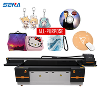 Impresora UV de Cama Plana de Gran Formato 2513, de Alta Gama, con Tinta CMYKW, para Vidrio, Acrílico, Alfombras, Madera, PVC, Tarjetas de Identificación, Granito