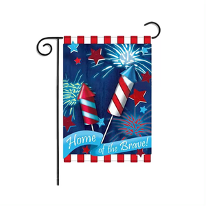 Nuevo 2024 Bandera patriótica Cardenal estadounidense Bandera de jardín patriótico de doble cara de 12x18 pulgadas - Product Image 2