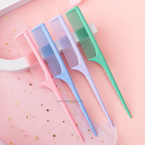 <span class=keywords><strong>Peine</strong></span> de Plástico para Cabello, Resistente al Calor, Dientes Finos, <span class=keywords><strong>Peine</strong></span> Cosmético, Herramienta de Maquillaje para Mujer, Multicolor - Product Image 4