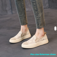 Espadrilles pour femmes, mocassins décontractés élégants à lacets, baskets légères à plateforme, chaussures plates confortables pour le printemps