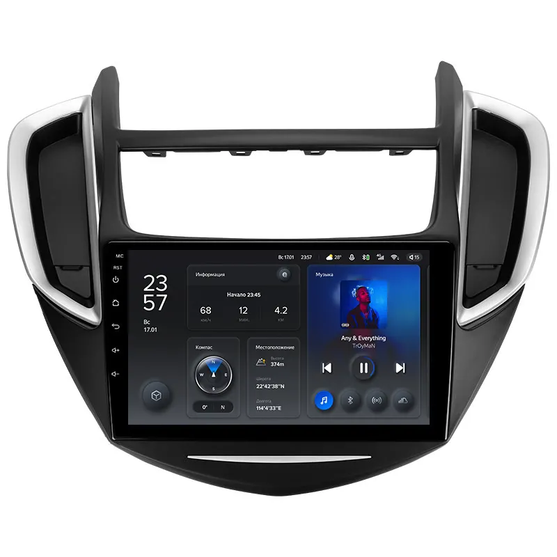 TEYES X1 pemutar DVD mobil, untuk Chevrolet Tracker 3 F1 2013-2017 9 inci Radio mobil layar sentuh Radio otomatis