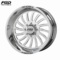 Jantes en aluminium forgé noir FGD Super Single 20 22 24 26 28 30 pouces PCD 8X180 8X170 6X139.7 pour Ram 1500/2500/3500 Ford F350