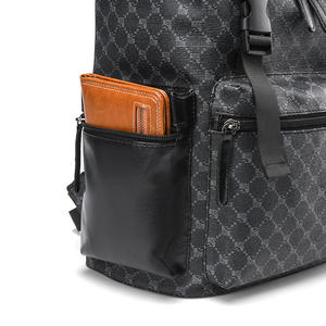 Ransel Laptop pria, ransel sekolah remaja muda, ransel perjalanan kapasitas besar, desain Logo kustom - Product Image 5