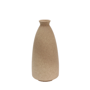 Grand conique en céramique sable glaçure fleur Vase petit bourgeon décoratif grès rustique poterie maison luxe Art déco Simple côtier - Product Image 5