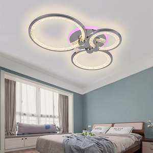 Gran oferta, lámpara Pop, Control inteligente, iluminación de atenuación, candelabro colgante, acíclico dormitorio, luz LED de techo de 280W - Product Image 5
