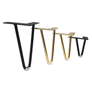 أرجل طاولة الحديثة جولة زجاج كروم الطعام القهوة أثاث معدني روز المشبك دبوس الشعر غير القابل للصدأ أرجل طاولة فولاذية أرجل طاولة الذهب لجدول - Product Image 1