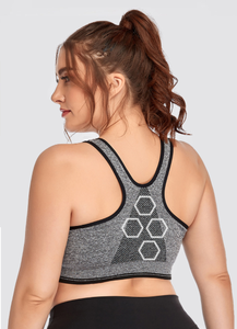 Sujetador Deportivo de Alto Impacto para Gimnasio, Secado Rápido, con Cierre Frontal, Talla Grande, Ligero y Transpirable - Product Image 5