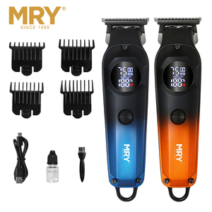 Cortadora <span class=keywords><strong>de</strong></span> <span class=keywords><strong>Pelo</strong></span> MRY MR186M <span class=keywords><strong>de</strong></span> Aleación <span class=keywords><strong>de</strong></span> Zinc con Pantalla LCD Digital, Carga Rápida USB, Recargable <span class=keywords><strong>de</strong></span> 1200mAh, Recortadora <span class=keywords><strong>para</strong></span> Barbería, Salón y Hogar <span class=keywords><strong>para</strong></span> <span class=keywords><strong>Hombres</strong></span> - Product Image 1