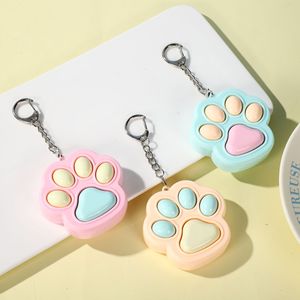 Atacado: Chaveiro Sensorial Pop It Patinha de Gato de Silicone para Alívio do Estresse, Brinquedo para Autismo, Pingente <span class=keywords><strong>Kawaii</strong></span> para Bolsa, Lembrancinha de Festa, Venda a Granel - Product Image 1
