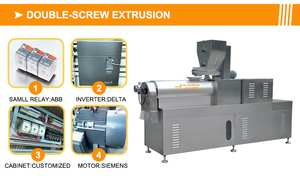 Máquina <span class=keywords><strong>para</strong></span> hacer carne de <span class=keywords><strong>soja</strong></span> de alta calidad, máquina <span class=keywords><strong>para</strong></span> hacer Tvp Tsp, extrusora de trozos de <span class=keywords><strong>soja</strong></span> texturizados de doble tornillo, gran oferta - Product Image 3