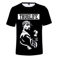 T-shirt imprimé en 3D pour homme, rappeur Tupac 2pac, t-shirt hip hop, impression numérique 3D, t-shirt imprimé sur toute la surface, t-shirt graphique personnalisé