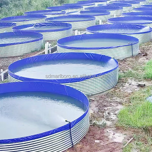 Generador de Oxígeno para Acuicultura, Tanque Circular Grande de PVC Azul para Biofloc, 41000 Litros, Diámetro 6m x Altura 1.45m, para Piscicultura - Product Image 5