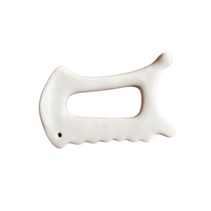 OEM Mini <span class=keywords><strong>Bianshi</strong></span> Ventilateur Tête Nez <span class=keywords><strong>Gua</strong></span> <span class=keywords><strong>Sha</strong></span> Masajeadora Blanc Céramique Naturel Guasha Masseur Poignée Corps Visage Fonction Musicale - Product Image 1