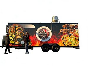 Camion de restauration mobile commercial, planification de rue, chariot à collations multifonctionnel, kiosque de vente ambulante pour marché nocturne, acier inoxydable, 4 roues - Product Image 2