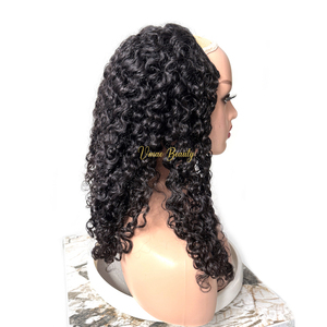 Vmae nguyên Trinh Nữ nửa Tóc Giả lớp biểu bì phù hợp kỳ lạ coily kinky xoăn tự nhiên tóc con người tóc giả U <span class=keywords><strong>V</strong></span> phần máy tóc giả cho phụ nữ da đen - Product Image 2
