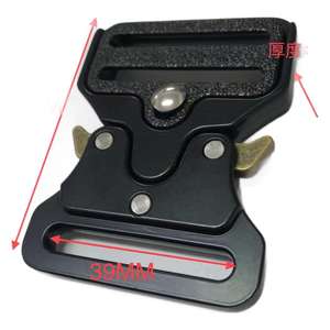 Ceinture tactique de travail en métal noir avec boucle rapide 25mm 32mm 38mm 50mm, ceinture de luxe classique et sûre - Product Image 5