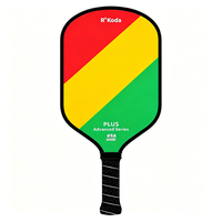 Raquette de pickleball portable personnalisée de 16 mm, face en fibre de verre, noyau en nid d'abeille PP, OEM ODM, vente en gros pour le divertissement