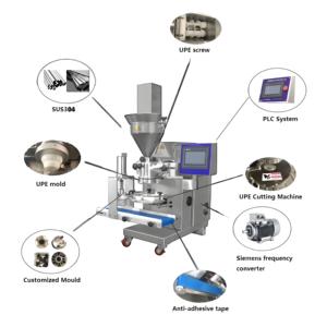 Croqueta Kibbeh Coxinha Arancini Falafe Maker Línea de producción Alimentos Kubba que hace la máquina incrustante - Product Image 4