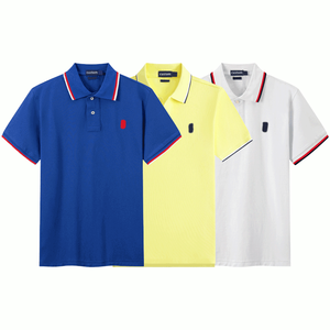 T-shirt à manches courtes, mode décontractée, broderie, <span class=keywords><strong>polo</strong></span> en coton d'été pour <span class=keywords><strong>homme</strong></span>, <span class=keywords><strong>polo</strong></span> de luxe pour <span class=keywords><strong>homme</strong></span> - Product Image 1
