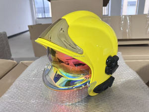 消防士ヘルメット MSA F1 GALLET PA ナイロン-66 消防士用シルバーフルヘルメット Tタイプ EN443 耐衝撃性 300耐熱性 8 - Product Image 2