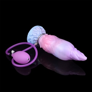 Fantasy Plant Inflatable <b>Dildo</b> with Adjustable Knot Strong Sucker Silicone Vagina Anal Stimulation Plug Sex Toys for Men Women - Product Image 4