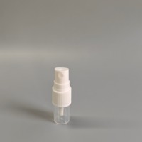 Pulvérisateur à brume fine à capuchon côtelé blanc 20/410, buse de pulvérisation cosmétique en plastique avec couvercle extérieur transparent pour flacon de parfum ou de toner
