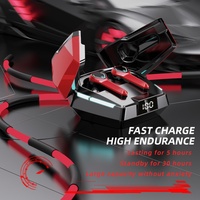 Headphone Game E-Sports TWS Nirkabel BT Peredam Kebisingan Earphone Olahraga Headset Tahan Air Earbud Musik Dengan Mikrofon