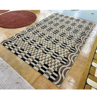 High Quality Handmade Acrylic Carpet Bedroom Large Dark Color Wholesale Price Area Rugs