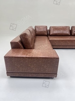 Mobilier d'intérieur de luxe, à la mode, confortable, intérieur en forme de U, canapé de salon, canapé sectionnel, canapé modulaire en tissu