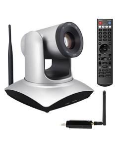 Caméra de visioconférence FHD 1080P sans fil 5.8G PTZ pour salle de réunion, zoom optique 10X pour réunions, diffusion en direct, églises MW3058 FHD 1080P Vidéo - Product Image 2