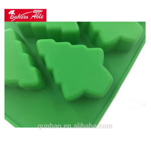 Práctico molde para hornear de silicona con forma de árbol de Navidad, excelente para pastel, jabón, gelatina, Material de resina ecológico, características <span class=keywords><strong>3D</strong></span> - Product Image 5