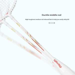 <span class=keywords><strong>Raquette</strong></span> de <span class=keywords><strong>badminton</strong></span> professionnelle ultra-légère simple ou double, authentique, entièrement en fibre de carbone, pour amateurs, juniors, légèrement dure, faible poids, officielle - Product Image 5