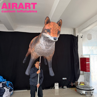 Marionnette gonflable loup pour décoration d'événements - Campagne Initiative Animaux Gonflables