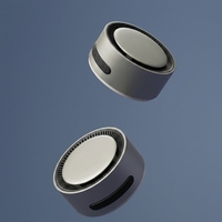 Haut-parleur stéréo sans fil mini portable et élégant avec charge sans fil, boîtier métallique, jusqu'à 10 heures d'autonomie