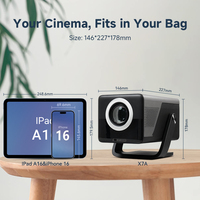 Expérience grand écran X7AR, projecteur LCD Android 14 à courte focale, écran de 130 pouces à 3 m, 4K pour home cinéma