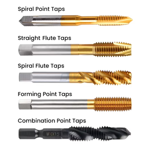M2 M4 M6 M8 M10 Solid Carbide Tap Straight and Spiral Flute Machine <strong>Threading</strong> <strong>Tool</strong> for Blind Through Hole Steel Tapping - Product Image 6