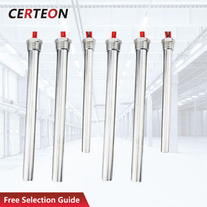 220V 500W 3000W Ulir G1/2 Stainless Steel Pemanas Celup Listrik dengan Kartrid untuk Tangki Air - Product Image 1