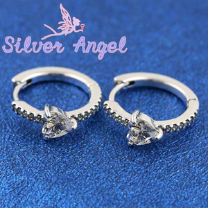 Boucles d'oreilles clous IPAN S925 en argent, motif <span class=keywords><strong>Dora</strong></span>, avec zircon et perle central, cadeau de luxe, vente directe usine - Product Image 4
