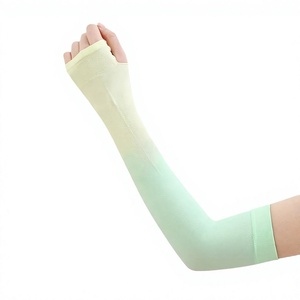 SPARKWELL INDUSTRIES Mangas de Ciclismo para Mujer de Spandex/Nylon con Orificio para el Pulgar, Logotipo Personalizado, Dobladillo Inferior con Impresión por Transferencia Térmica, Protección UV Solar - Product Image 1