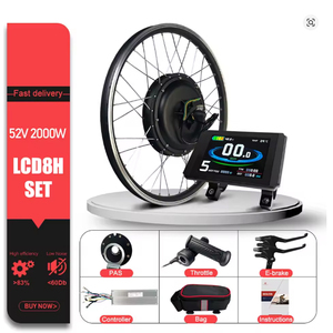 <span class=keywords><strong>Kit</strong></span> de Conversión de Bicicleta Eléctrica de 52V 2000W, Motor Trasero sin Escobillas y sin Engranajes para Bicicletas Eléctricas de 20/26/27.5/29 Pulgadas - Product Image 1