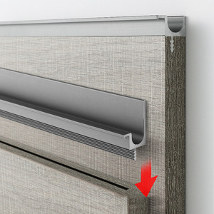 Aluminum Alloy <b>Cabinet</b> Bar Handle No Drilling Required French Style Mother And Child Handles For Kitchen Wardrobe Doors - Product Image 2
