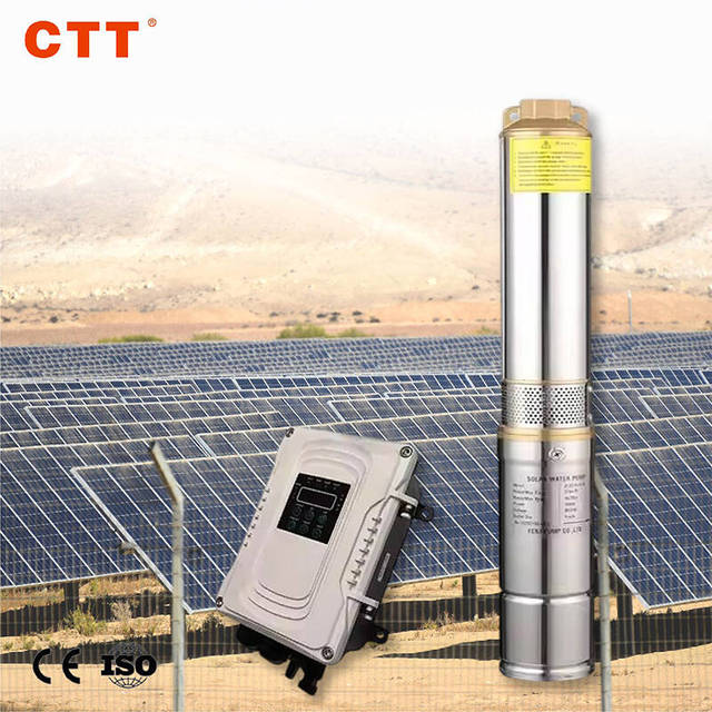Bomba Para Riego Pompe Solaire 3 Inches Dc 48v Submersible Deep Well Borehole Agriculture Irrigation Brushless Solar Water Pump