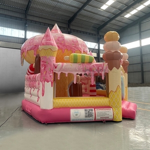 Château gonflable commercial pour enfants, idéal pour les fêtes de filles, avec thème crème glacée - Product Image 3